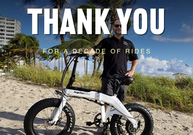 Thank you for a decade of rides - JupiterBike